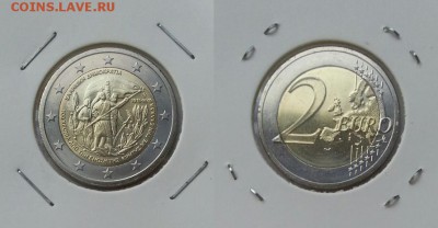 Юбилейные 2 ЕВРО. 14 штук UNC Грец+Ит+Порт+Фин до 10.05 - гр кри