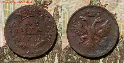 деньга 1731.( перечекан в коллекцию) - IMG_1156.JPG