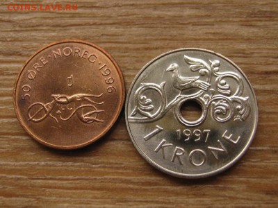 Норвеги1 50 оре 1996 и 1 кр. 1997 до 12.05.16 в 21.00 М - IMG_3209.JPG