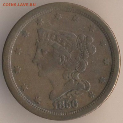 1 цент США 1858г . Парящий орел. - 166