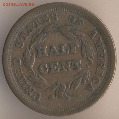 1 цент США 1858г . Парящий орел. - 165