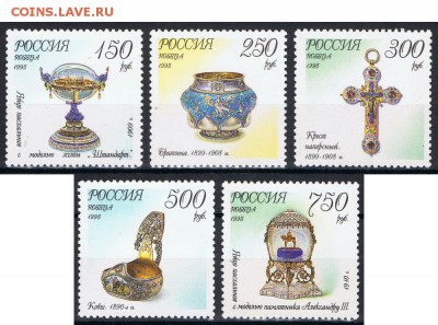 РФ, Ювелирные изделия фирмы Фаберже-1995, 15.05.16 в 22:00 - Ювелирные изделия фирмы Фаберже_1995_09052016