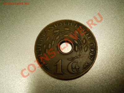 Военная колониальная медь, 6 штук 450 рублей с пересылом. - DSCN0451 Индонезия (Нидерл.Индия) 1 цент 1937.JPG