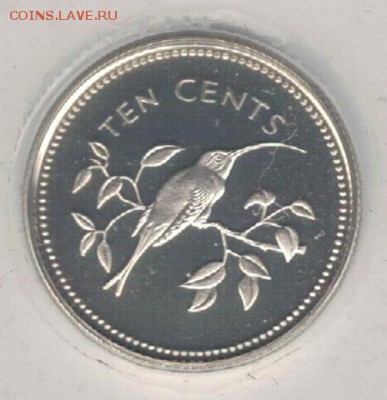 Ag Белиз 10 центов 1974 Колибри 16.05.16 в 22.00мск (В438) - 5-бел1