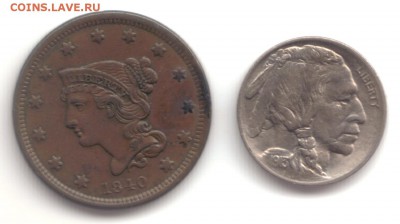 1 цент США 1858г . Парящий орел. - 1 Cent VS