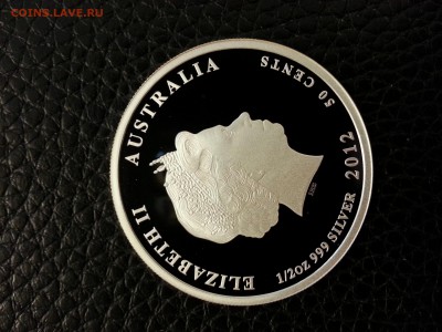 50 центов "Австралийский кокобара" 2012 Аg Австралия - 20160510_144444