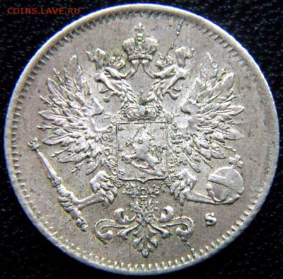 Царская Финляндия_25 пенни 1916. Серебро; до 11.05_22.08мск - 12261