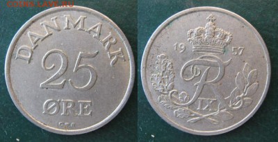 11.Разная инострань по фиксу - 11 42 Дания 25 эре 1957    103