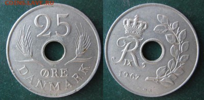 11.Разная инострань по фиксу - 11 44 Дания 25 эре 1967