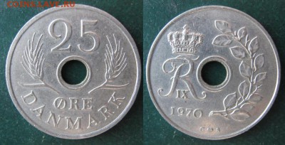 11.Разная инострань по фиксу - 11 47 Дания 25 эре 1970
