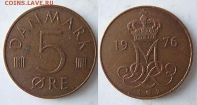 11.Разная инострань по фиксу - 11 59 Дания 5 эре 1976