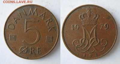 11.Разная инострань по фиксу - 11 60 Дания 5 эре 1979
