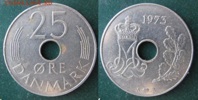 11.Разная инострань по фиксу - 11 62 Дания 25 эре 1973