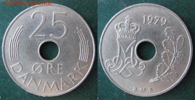 11.Разная инострань по фиксу - 11 67 Дания 25 эре 1979 г