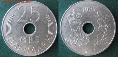 11.Разная инострань по фиксу - 11 68 Дания 25 эре 1981