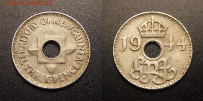3 - Брит. Новая Гвинея – 3 пенса (1944)