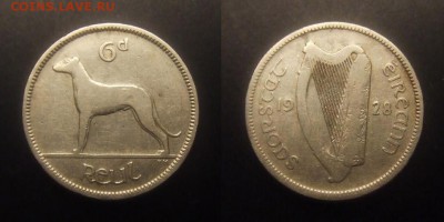 3 - Ирландия - 6 пенсов (1928) «Ирландский волкодав»