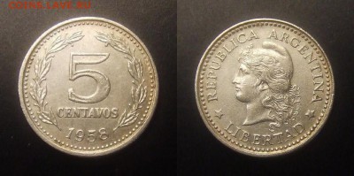 3 - Аргентина – 5 сентаво (1958)