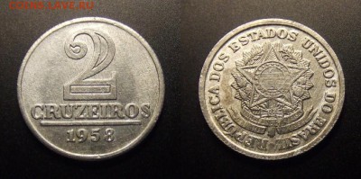 3 - Бразилия – 2 крузейро (1958)