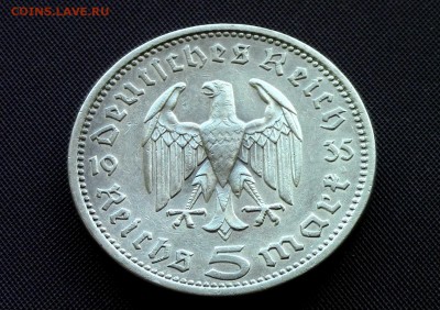 5 рейхс марок 1935год  Гинденбург (A) - IMG_4118.JPG