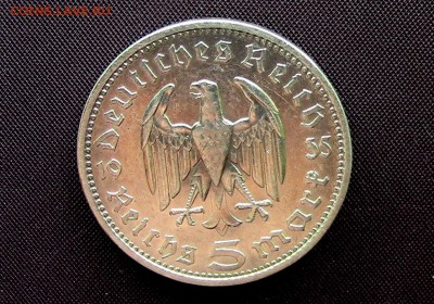 5 рейхс марок 1935год  Гинденбург (A) - IMG_4124.JPG