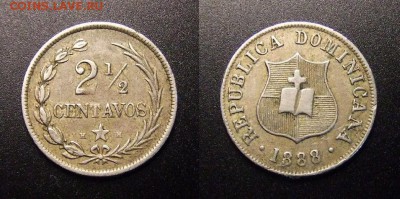 3 - Доминиканская Республика – 2,5 сентаво (1888)