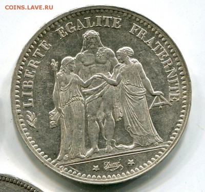Франция 5 франков 1875 Кошерненькие До 18.05 до 22:15 - 2