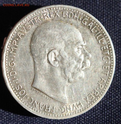 С 1 руб. АВСТРИЙСКАЯ ИМПЕРИЯ 1 корона 1914г.UNC до 19.05 в22 - IMG_1595.JPG