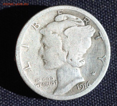 С 1 руб. USA ONE DIME 1916г. МЕРКУРИ  до 19.05 в 22-00 - IMG_1605.JPG