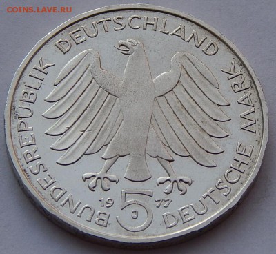ФРГ 5 марок 1977 Карл Фридрих Гаус, до 20.05.16 в 22:00 МСК - 4250.JPG