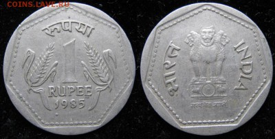 11.Разная инострань по фиксу - 11 80 Индия 1 рупия 1985    2198