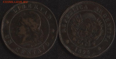 Аргентина 1 сентаво 1895 до 22:00мск 20.05.16 - Аргентина 1 сентаво 1895
