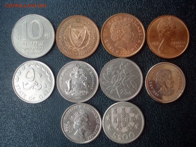 КОРАБЛИ на монетах мира Подборка 10 шт. №2 - Набор 1 Аверс.JPG