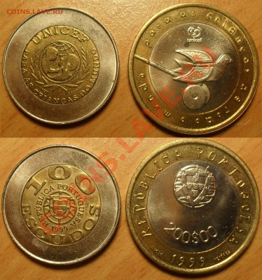БМ Португалия,1999г 200+100 эск (Unisef) до 13.11.10 22:00 - Порт_Unisef_99