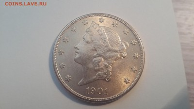 20$ долларов США 1901 год (золото) - 20160514_143520