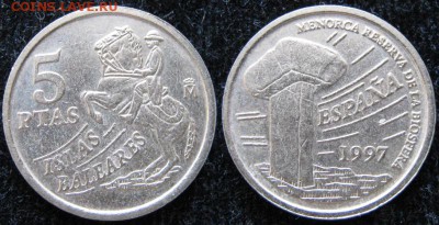 12.Разная инострань по фиксу - 12.14.Испания 5 песет 1997   554
