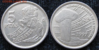 12.Разная инострань по фиксу - 12.15.Испания 5 песет 1997   557