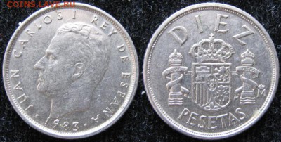12.Разная инострань по фиксу - 12.18.Испания 10 песет 1983   463