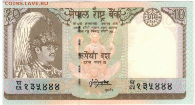 НЕПАЛ 10 РУПИЙ 1985-87 АНТИЛОПЫ ДО 19.05.2016 В 22.00 (В135) - 1-1неп10р80е1