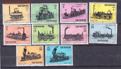 Сан Марино 1964 паровозы - 231