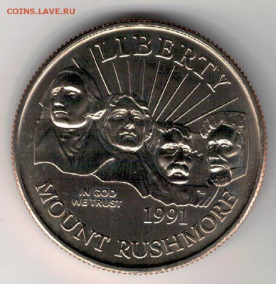 2 ДОЛЛАРА 1991 ГОРА РАШМОР ДО 19.05.2016 В 22.00МСК - 4-сша91
