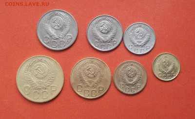 1,2,3,5,10,15,20 коп 1953 до 20 мая блиц - 1953 полный 2