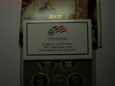США Президентские доллары 2007 PROOF mint S в родной капсуле - DSCN8327.JPG