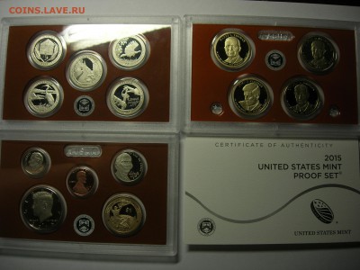 США Полный годовой набор 2015 PROOF mint S - DSCN8303.JPG