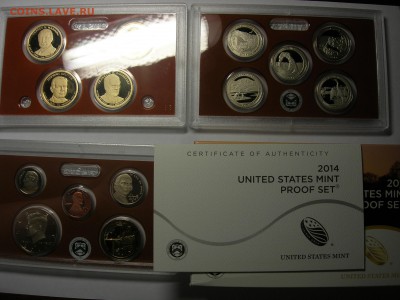 США Полный годовой набор 2014 PROOF mint S - DSCN8332.JPG
