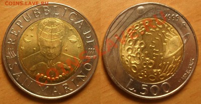 БМ Сан-Марино,1999г 500 лир до 13.11.10 22:00 - S_M_99
