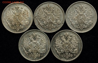 Лот - 25 пенни 1915г. 10шт. aUNC-UNC - 25пенни1915_1_4