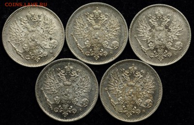 Лот - 25 пенни 1915г. 10шт. aUNC-UNC - 25пенни1915_1_2