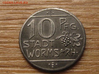 Нотгельд Worms 10 пф. 1918 Func613.2А до 18.05.16 в21.00М - IMG_4329.JPG