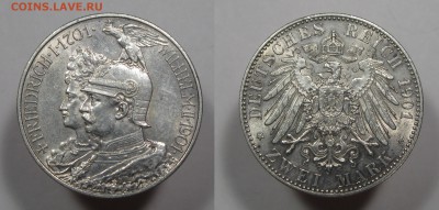 Пруссия, 2 марки 1901, "Династия" БЛЕСК с 200 р до 23.05 - 2марки1901